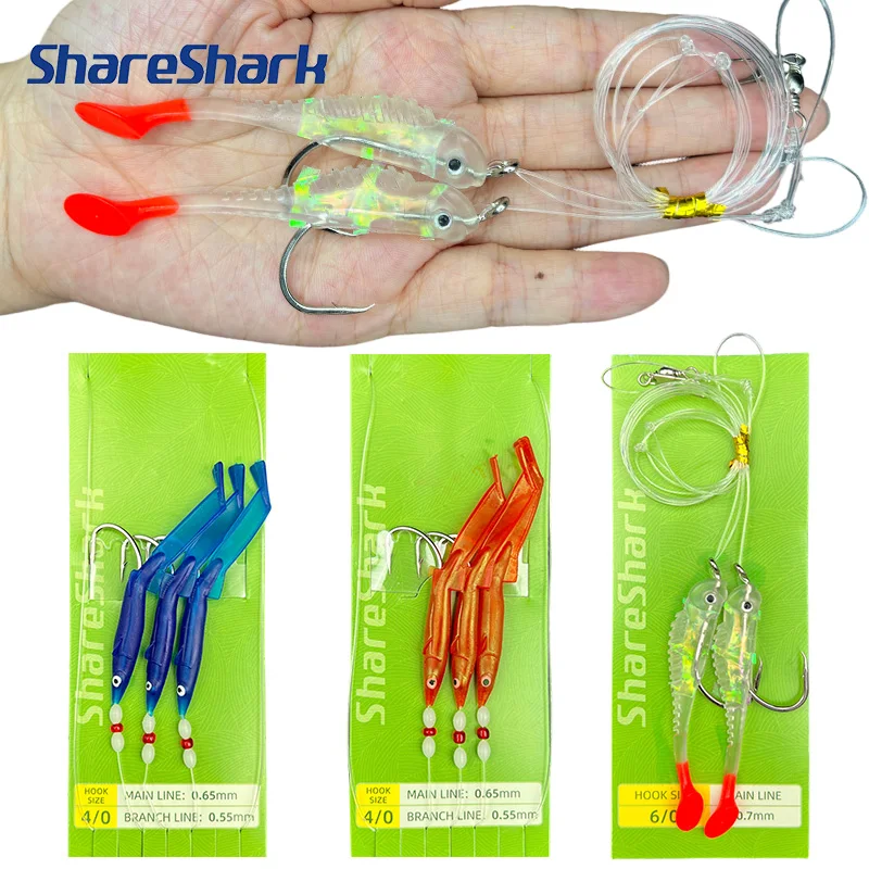 ShareShark pesca nocturna con anzuelos luminosos y vinilo biónico - imagen 3