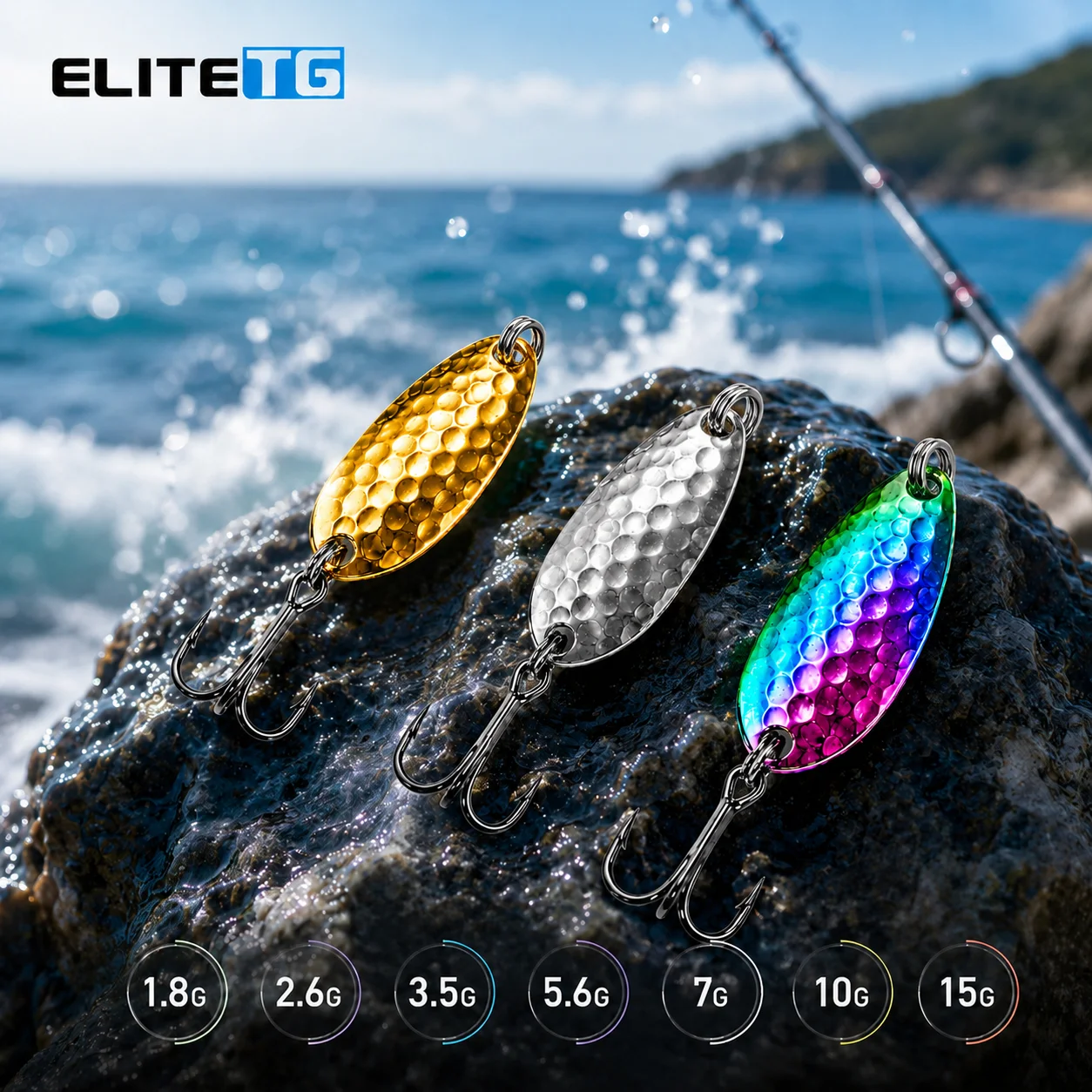 Elite TG Cuchara Spoon de tungsteno para trucha: hundimiento rápido - imagen 3