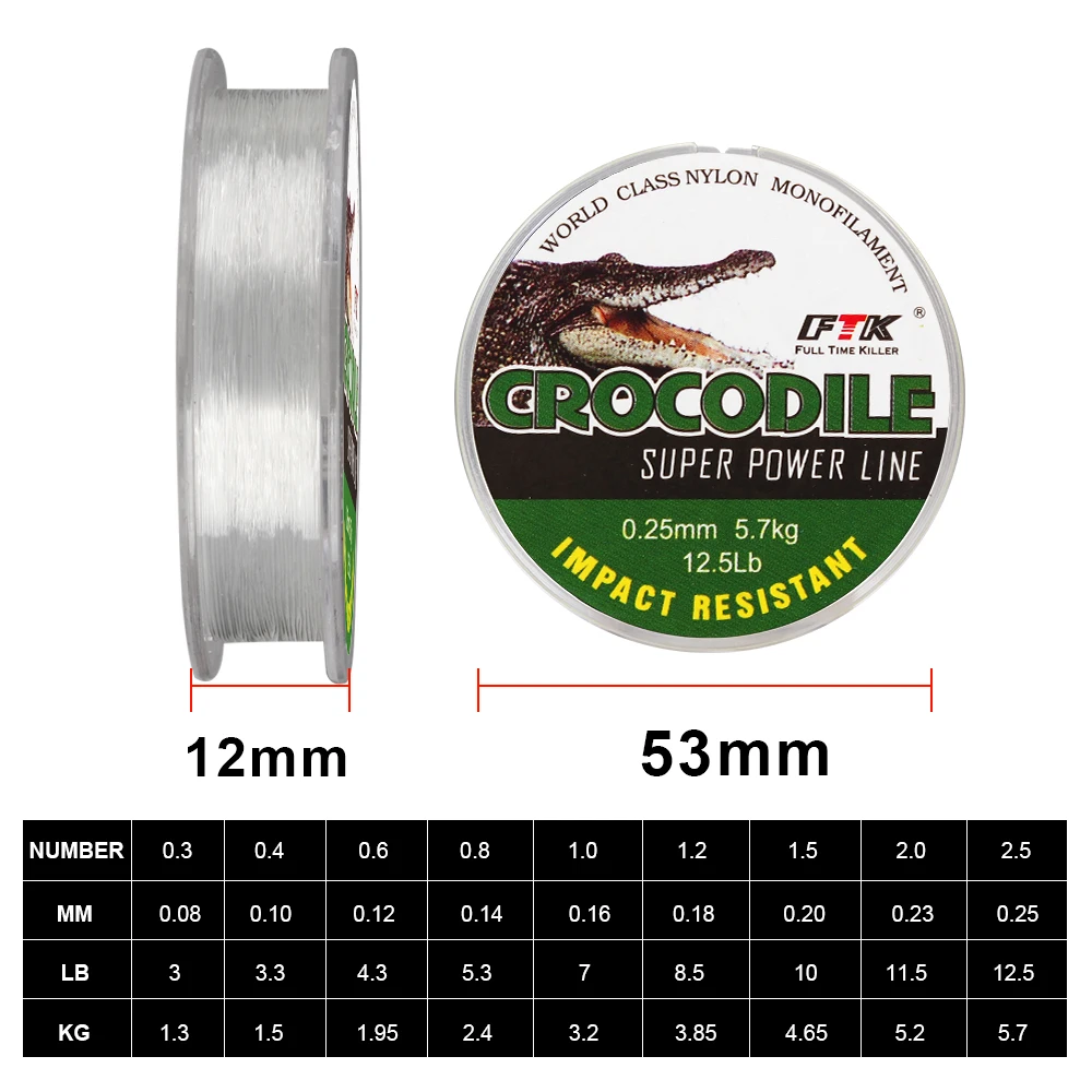 FTK Nylon para Pesca en Hielo – Línea Transparente y Resistente - imagen 3