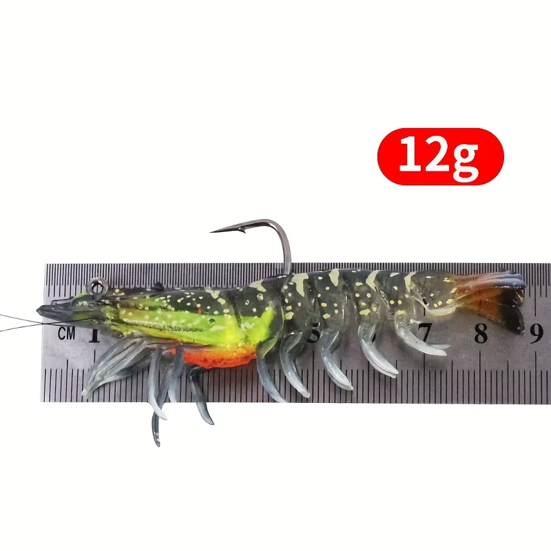 Vinilo luminoso con forma de camarón para pesca nocturna - imagen 4