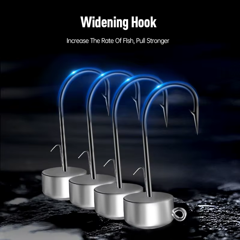 Kingdom Ned Rig Jig Heads – Anzuelos para vinilo, lucios y truchas - imagen 4