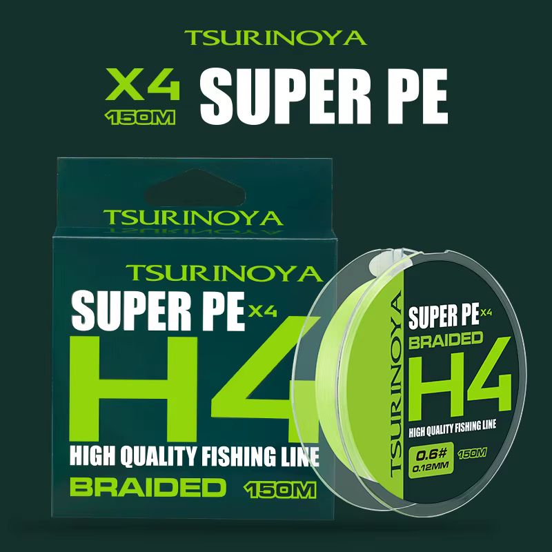 Tsurinoya Línea PE Multifilamento 4 hilos para Trucha y Ajing
