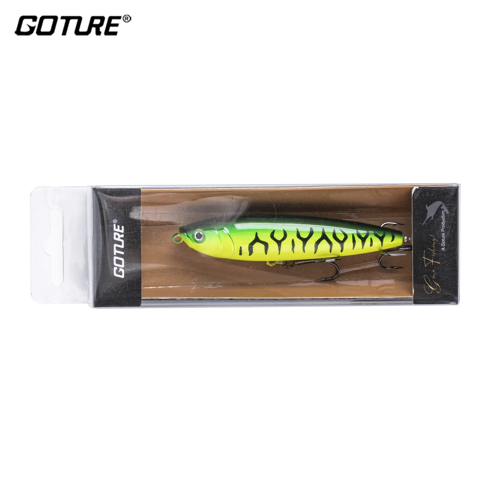 Goture Plopper topwater con cola giratoria flotante para lubina - imagen 3