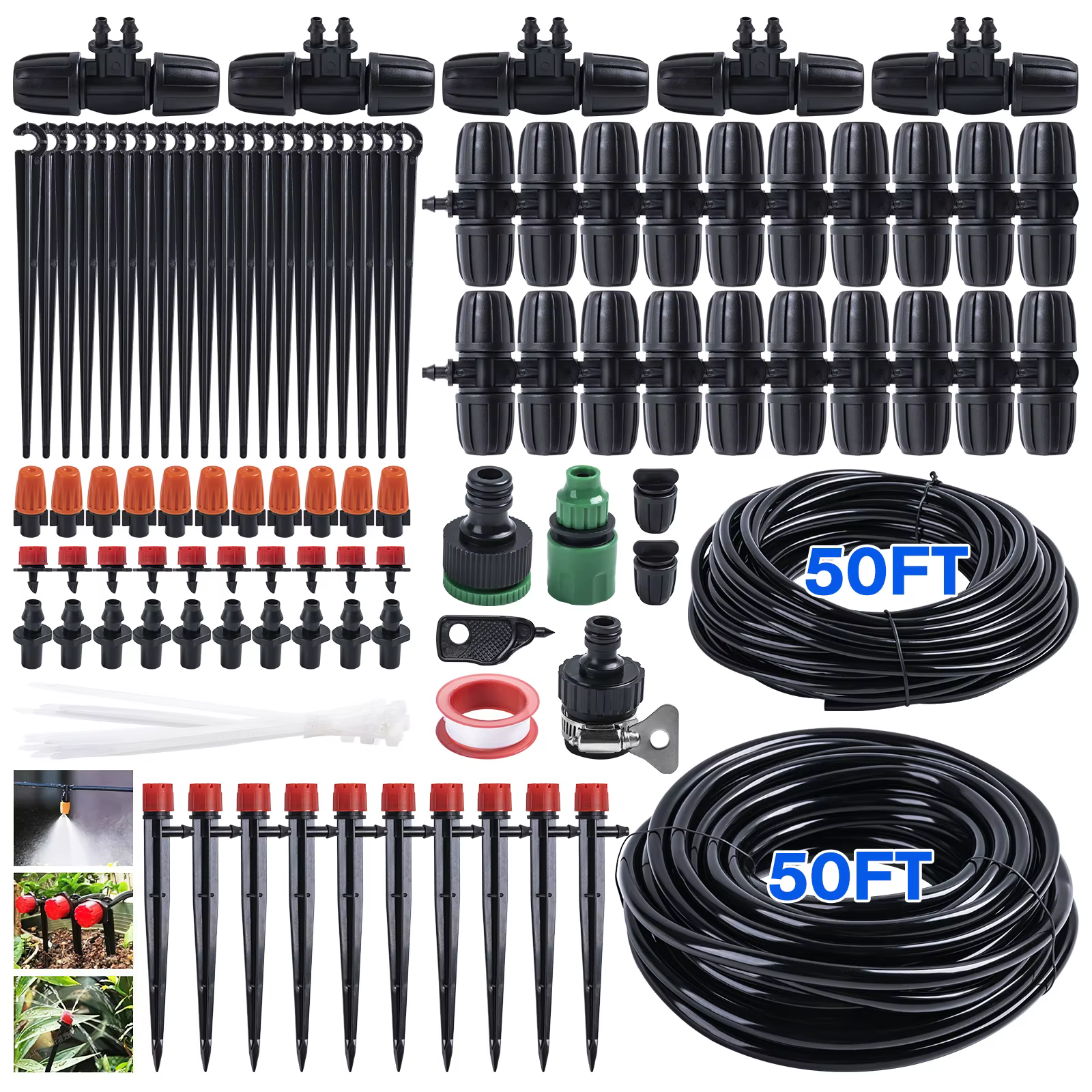 Goture Kit de riego por goteo ajustable para jardín y plantas - imagen 5