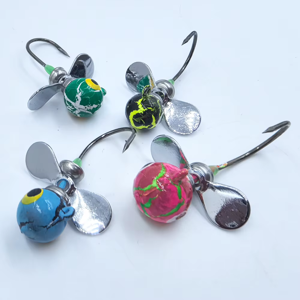 Jig con cuchilla giratoria y hélice para lubina | Señuelo spinning - imagen 4