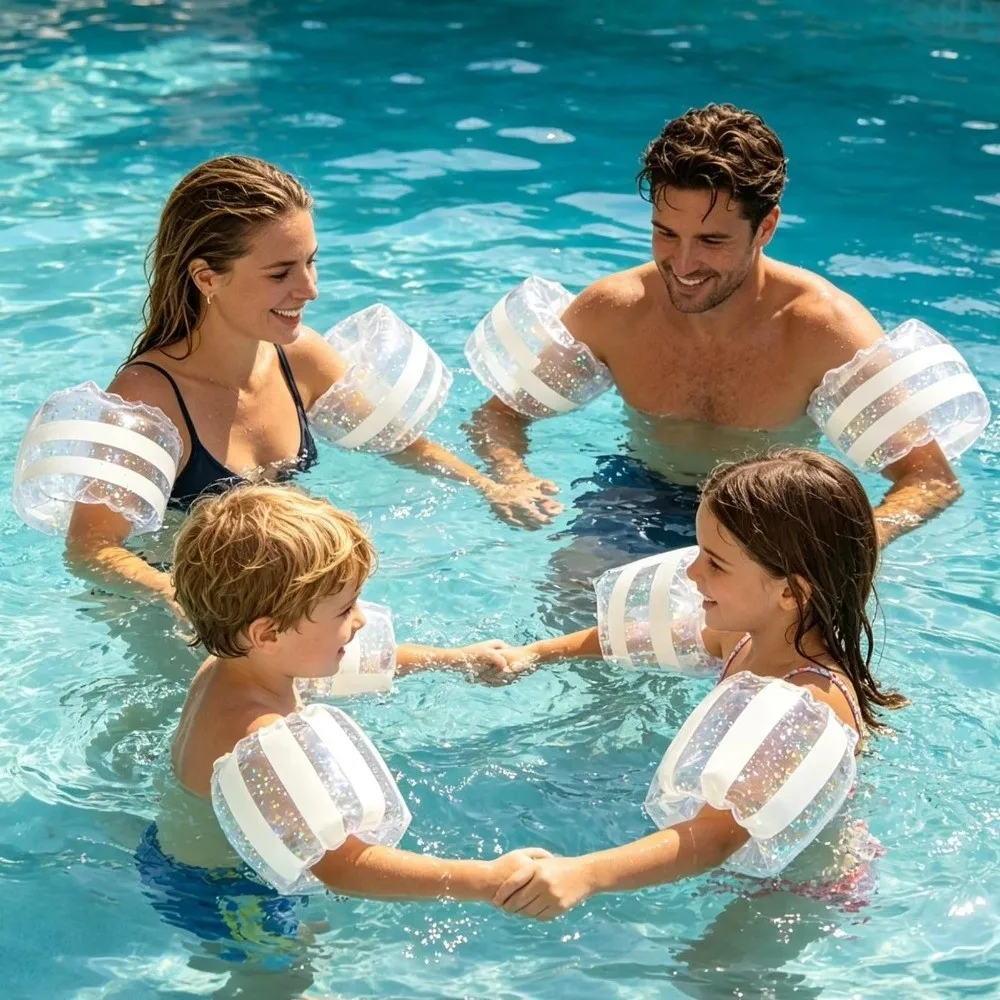 Flotadores de brazo PVC inflables doble cámara para piscina y natación
