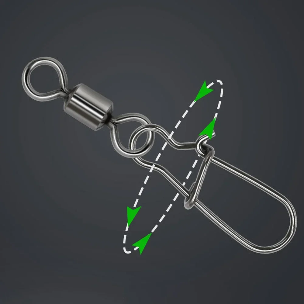 Anillo Giratorio 8 Formas – Connector mejorado para pesca - imagen 2
