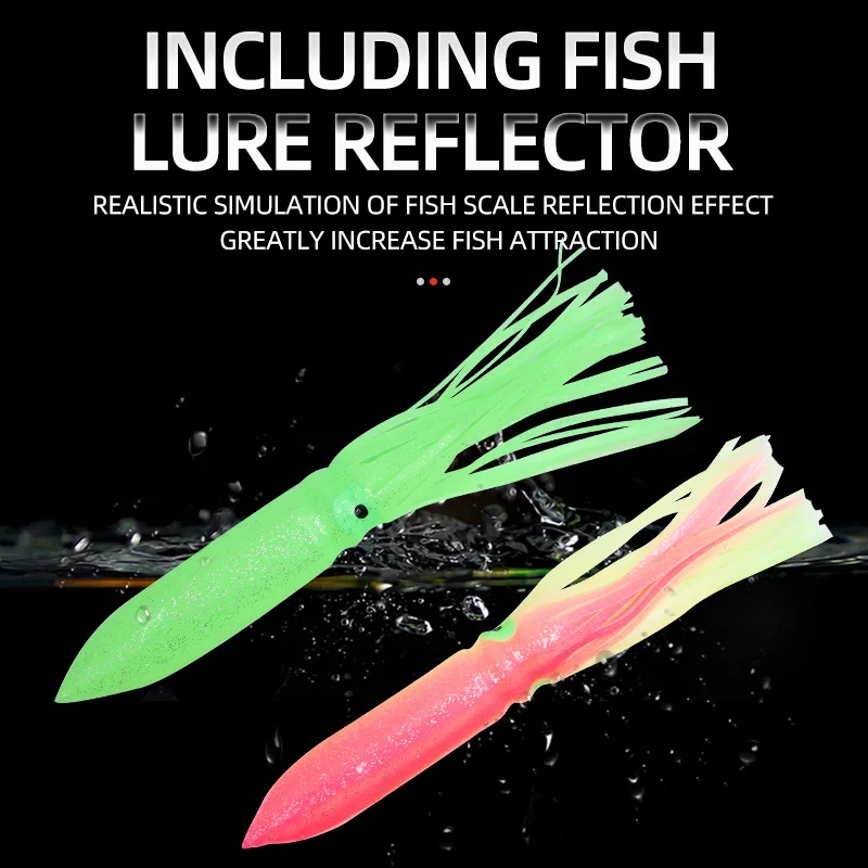 ShareShark señuelo de pulpo luminoso suave para pesca de atún - imagen 5