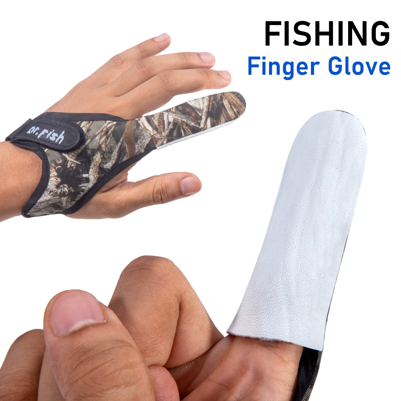 Protector de dedo para pesca antideslizante — línea trenzada carpa