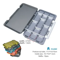 Caja de aparejos portátil – Organizador compacto para señuelos de pesca
