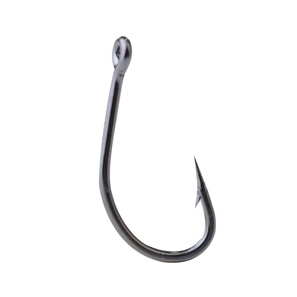 Anzuelos Carpa Fish King - Acero carbono con anillo alimentador