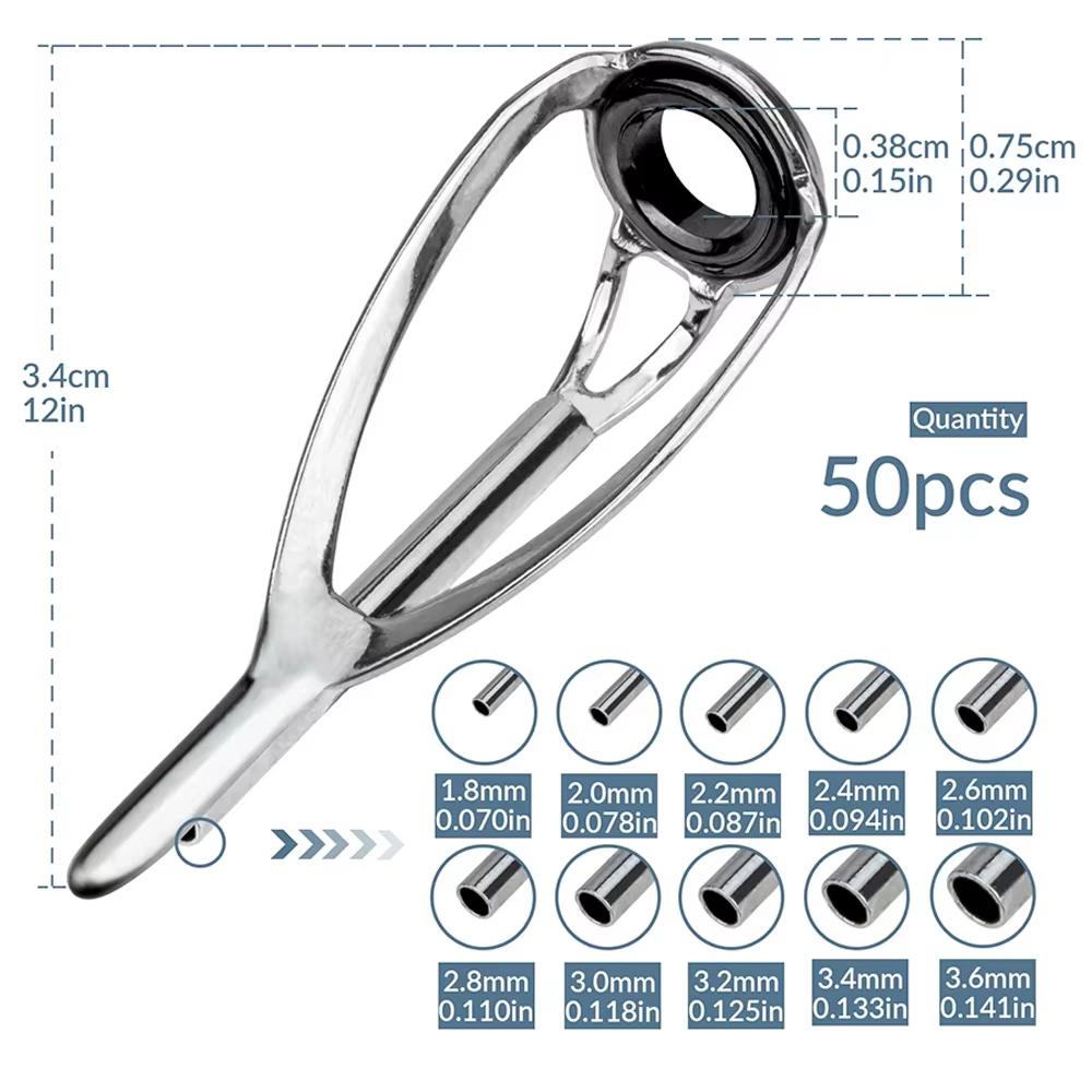 THKFISH Kit reparacion guias cana y puntas 1,8-3,6 mm