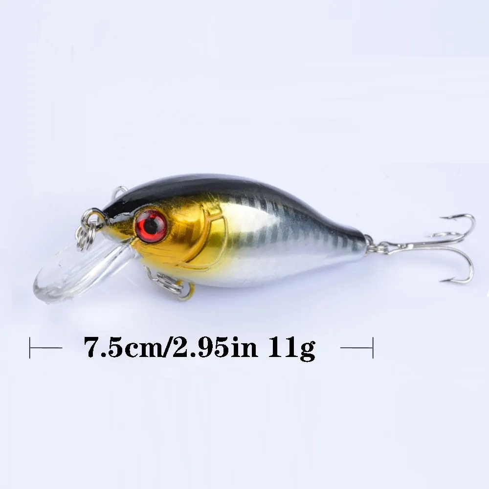Señuelo minnow oscilante crankbait japonés con anzuelo - imagen 3