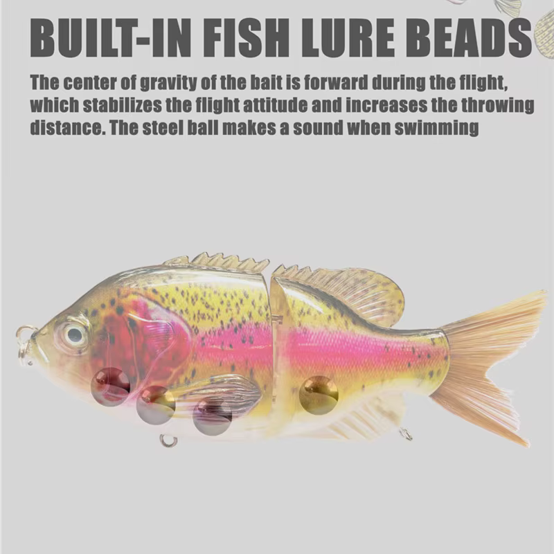 Señuelo articulado cepilla natación para lubina - imagen 5