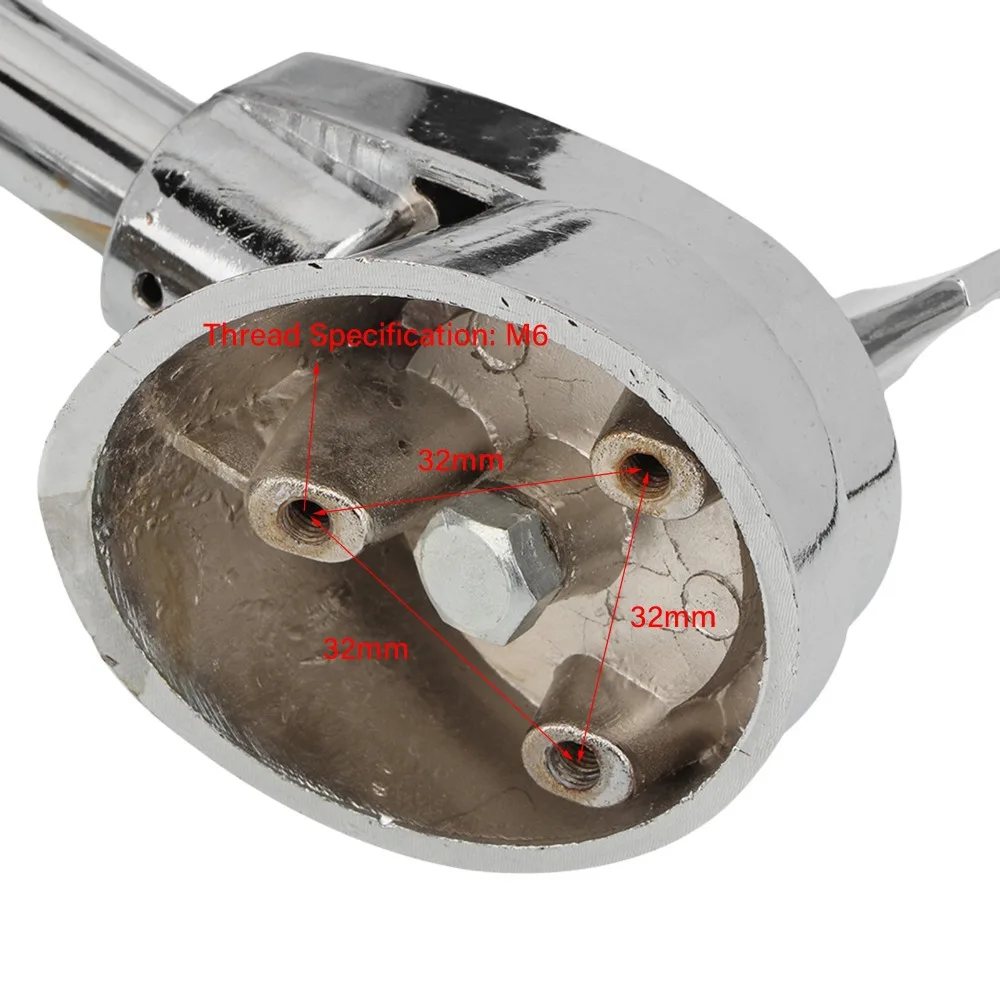 Patas ajustables antideslizantes para tambor: metal plateado - imagen 4