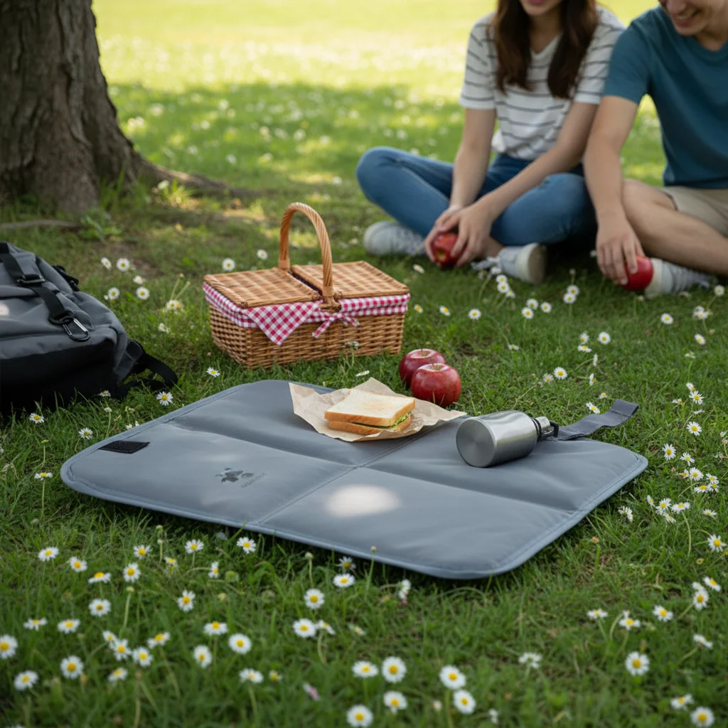 Cojín de asiento plegable impermeable Oxford grueso portátil - imagen 5