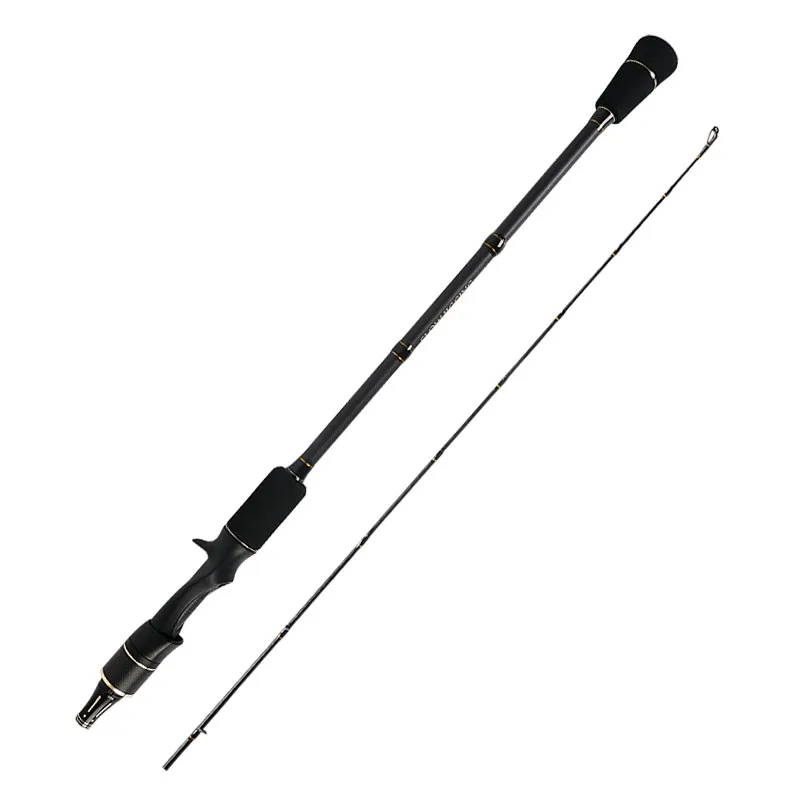 Caña de jigging profesional en carbono negro