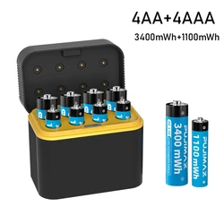 Baterías recargables Li-ion para mando con cargador USB-C
