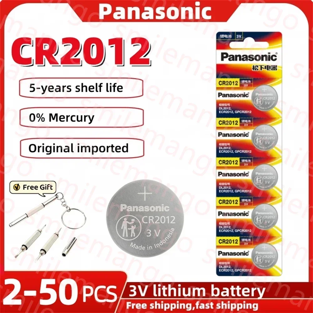 Batería de botón Panasonic CR2012