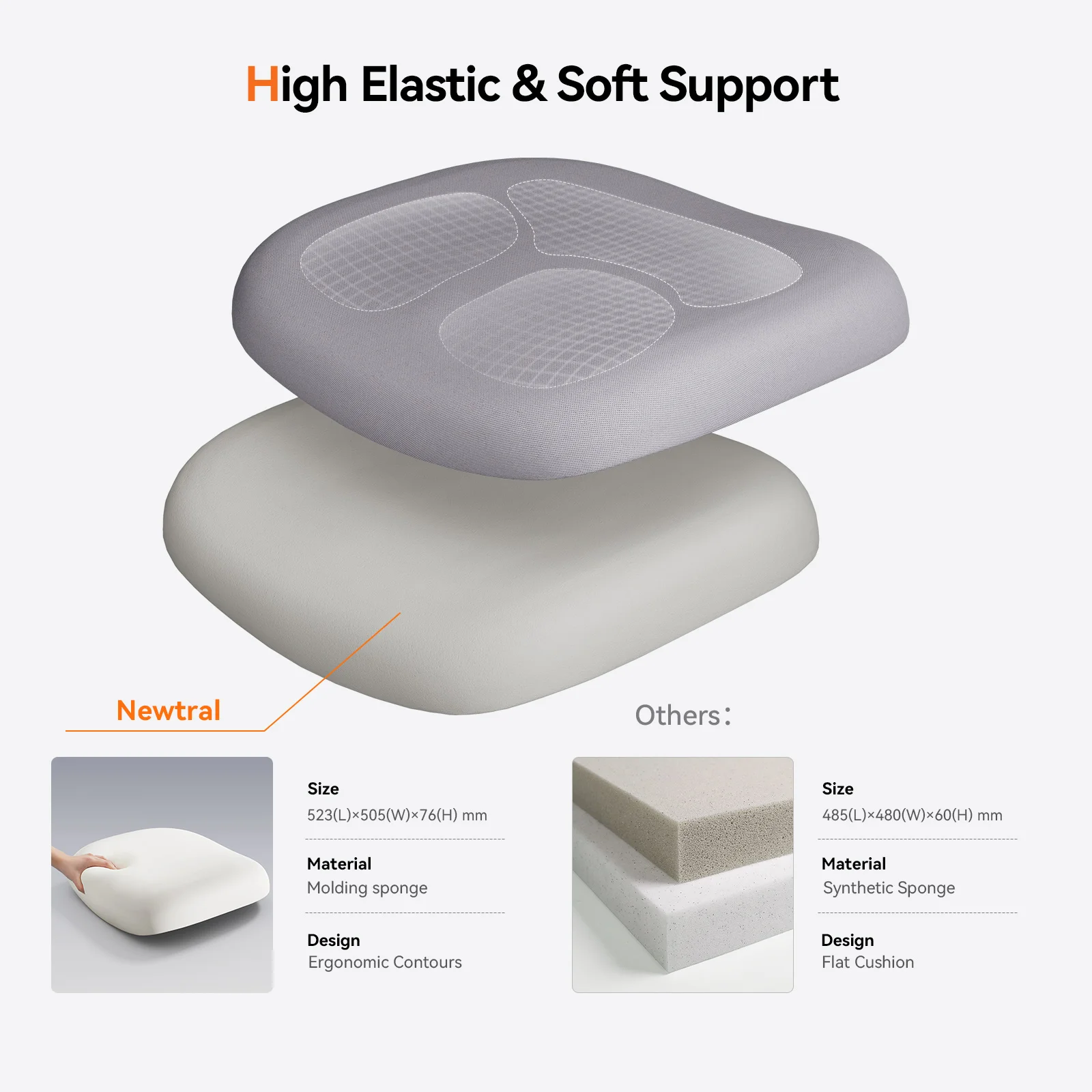 Silla ergonómica de oficina con soporte lumbar adaptativo - imagen 3