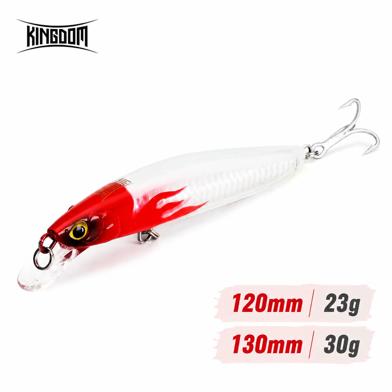 Señuelo Jerkbait Flotante Kingdom para lubina y trucha de mar - imagen 5