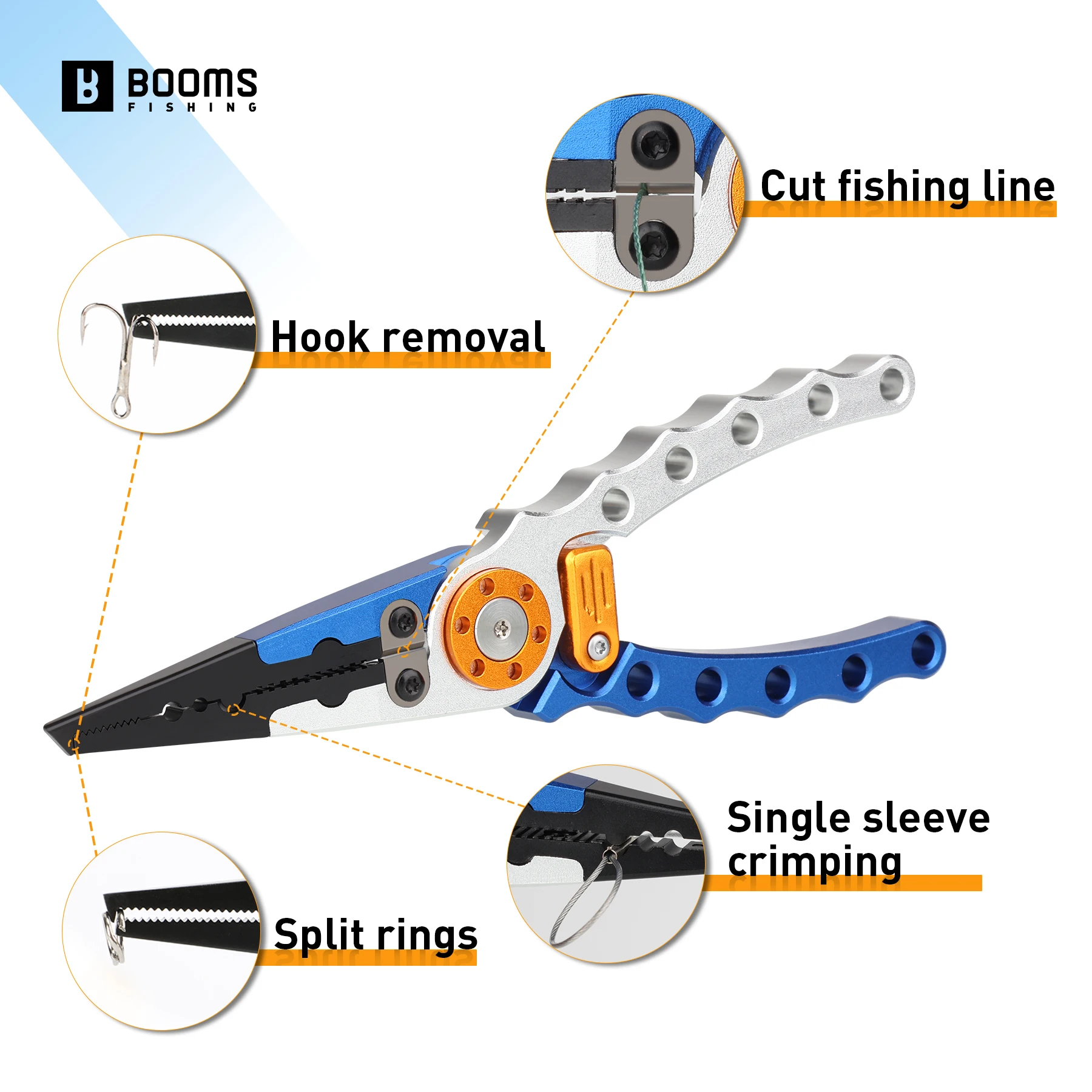 Alicates de pesca multifunción de aluminio para agua salada - imagen 2