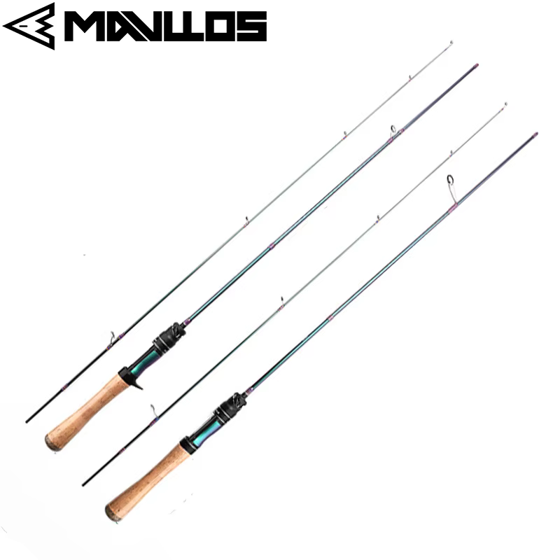 Mavllose Rancy UL Caña Spinning Trucha Punta Sólida Carbono Guías Fuji