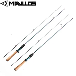 Mavllose Rancy UL Caña Spinning Trucha Punta Sólida Carbono Guías Fuji