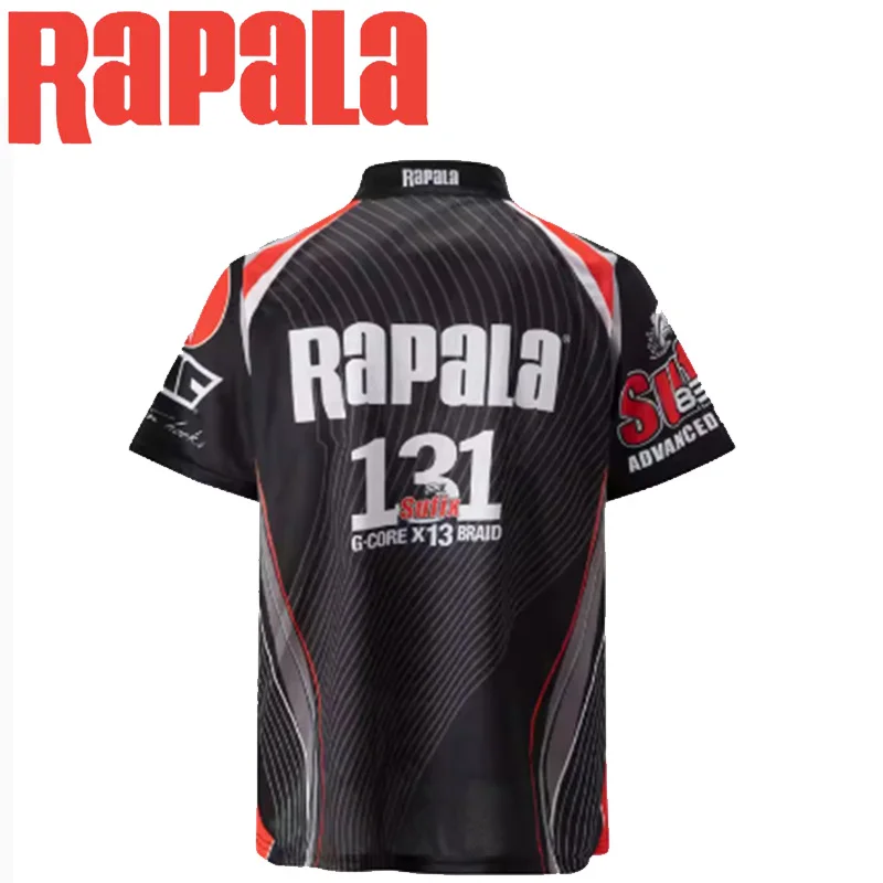 Camiseta Pesca Manga Corta Rapala – Protección Solar Rojo y Negro - imagen 5