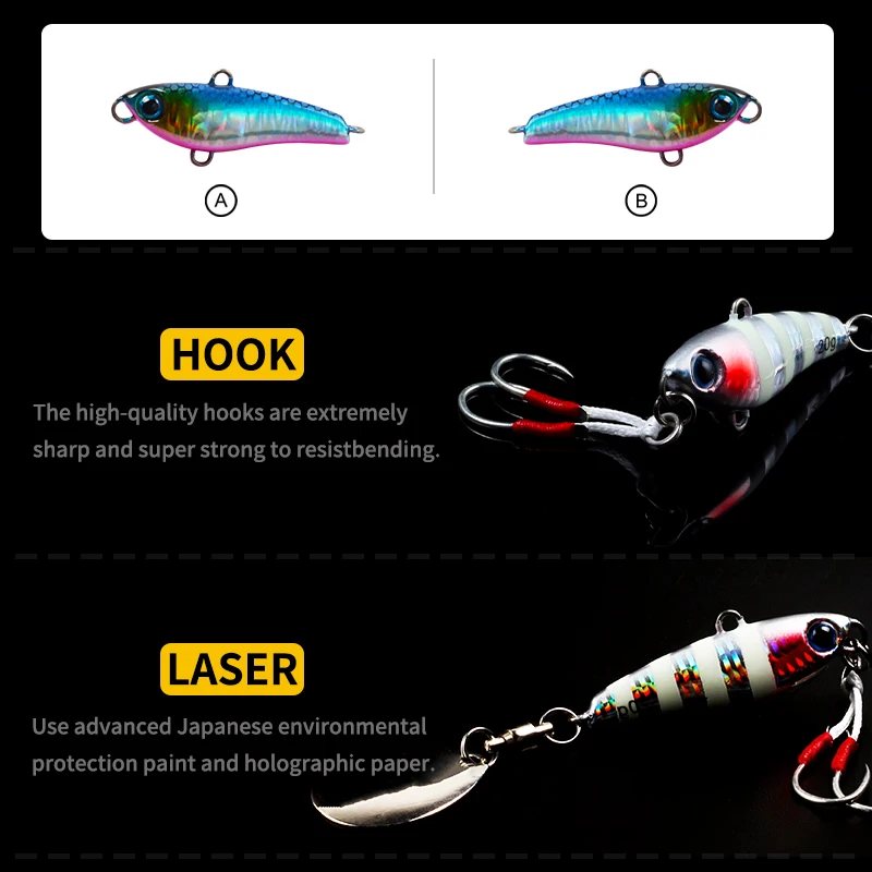 Señuelo Jig con Cola Giratoria LETOYO – Para lubina y caballa - imagen 2