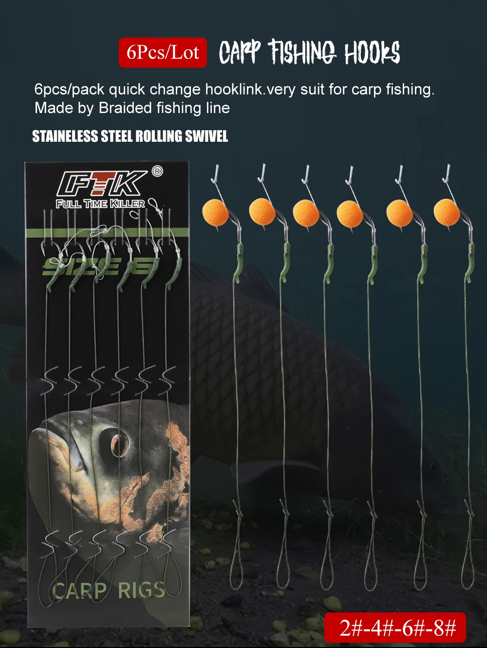 Aparejos FTK para pesca con alimentador europeo