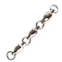 Conector giratorio doble de triple rodamiento en acero inoxidable