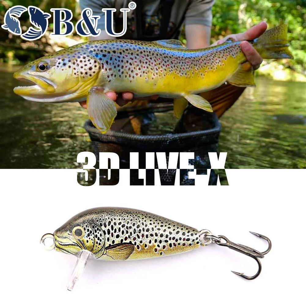 B&U Señuelo Wobbling - Jerkbait para lubina, perca, lucio y trucha - imagen 2