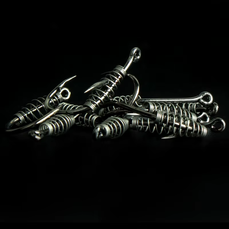 Anzuelos de resorte con púas Iseini - Spring hooks para pesca - imagen 3