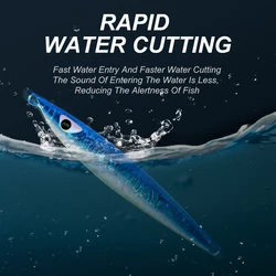 TEASER J60 Metal Jigs de hundimiento lento para lubina – Vertical