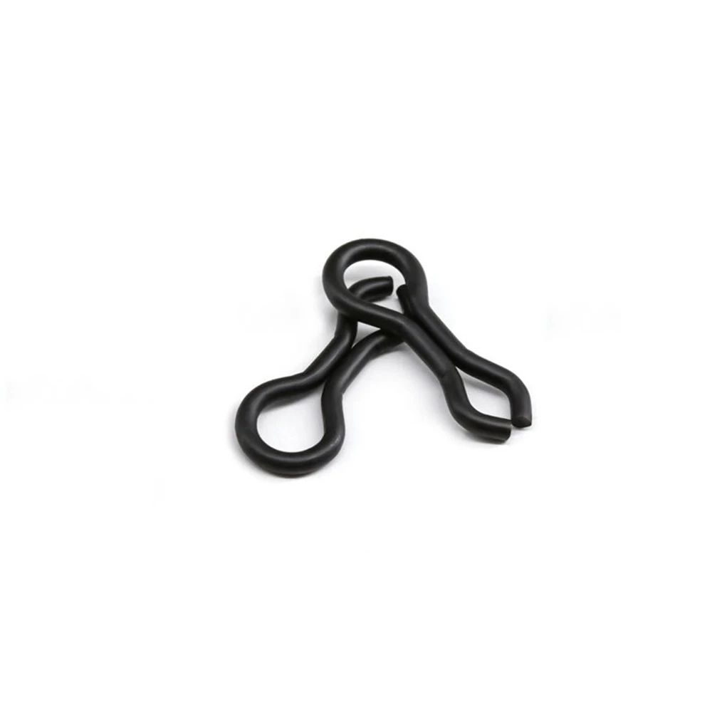 Anillos Splay de carpa negros mate con hebilla giratoria ojos plomo - imagen 4