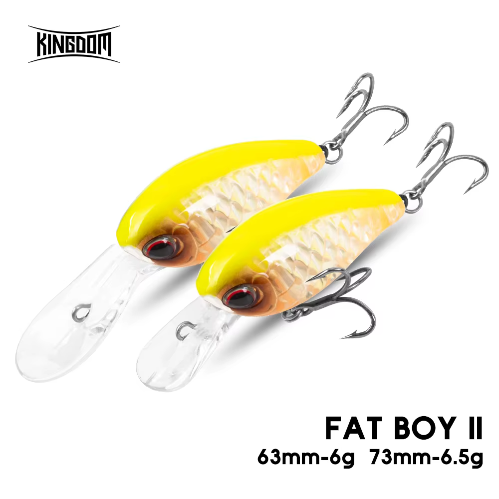 Kingdom Crankbait Minnow Flotante 6g – Lubina, perca y lucio