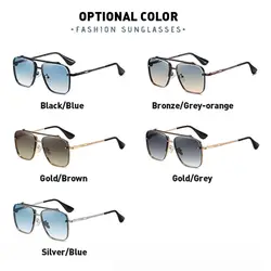 Gafas de sol con montura metálica estilo punk para conducción
