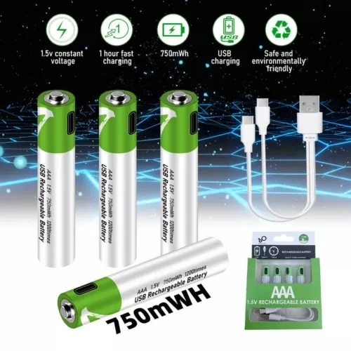 Baterías recargables AAA 1,5 V Li-ion para mando y ratón - imagen 4
