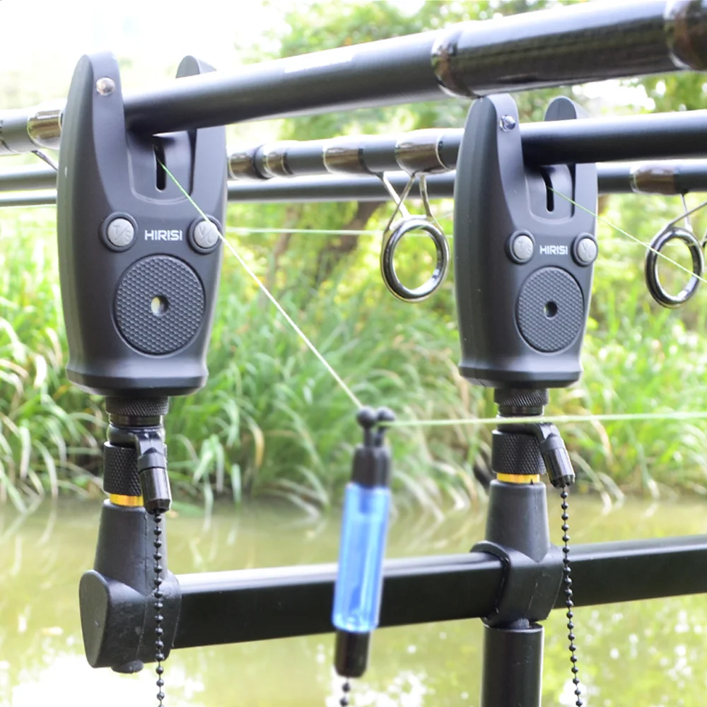 Hirisi S6 Alarmas pesca carpas LED impermeables sensibilidad y tono - imagen 3