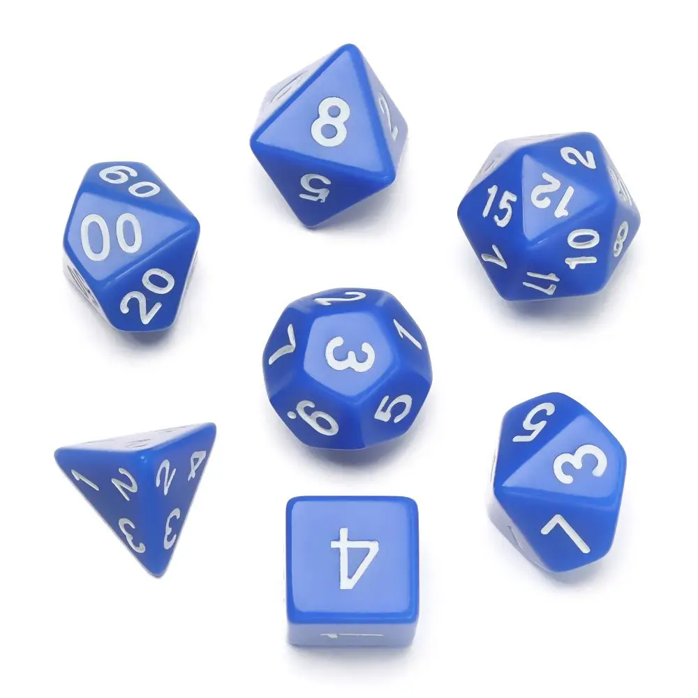 Dados poliédricos TRPG con troqueles D4 a D20 para mesa - imagen 2