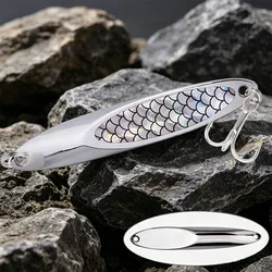 Cuchara de pesca plateada con efecto láser - Modelo Plata