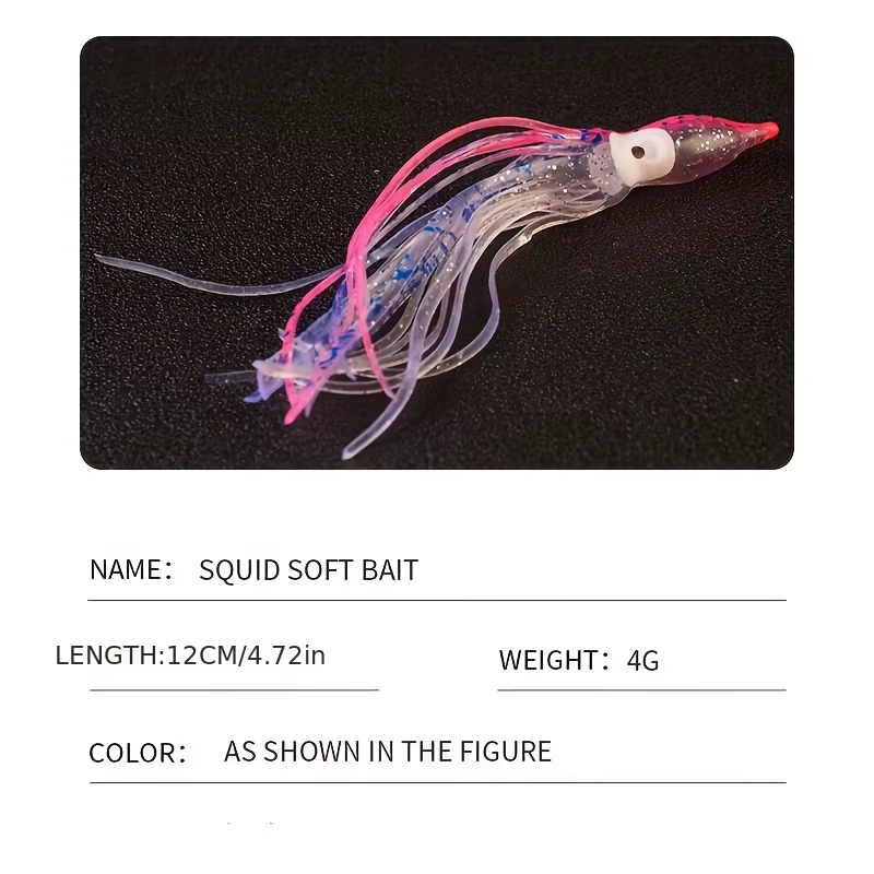 Jooyoo Cebos suaves de pulpo y calamar para pesca al aire libre - imagen 4