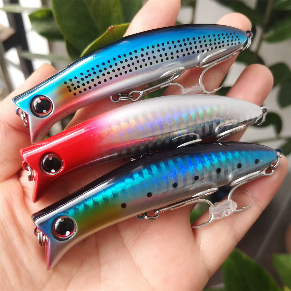 Señuelo MUKUN Minnow Flotante – Wobbler con Ojos 3D y Doble Anzuelo