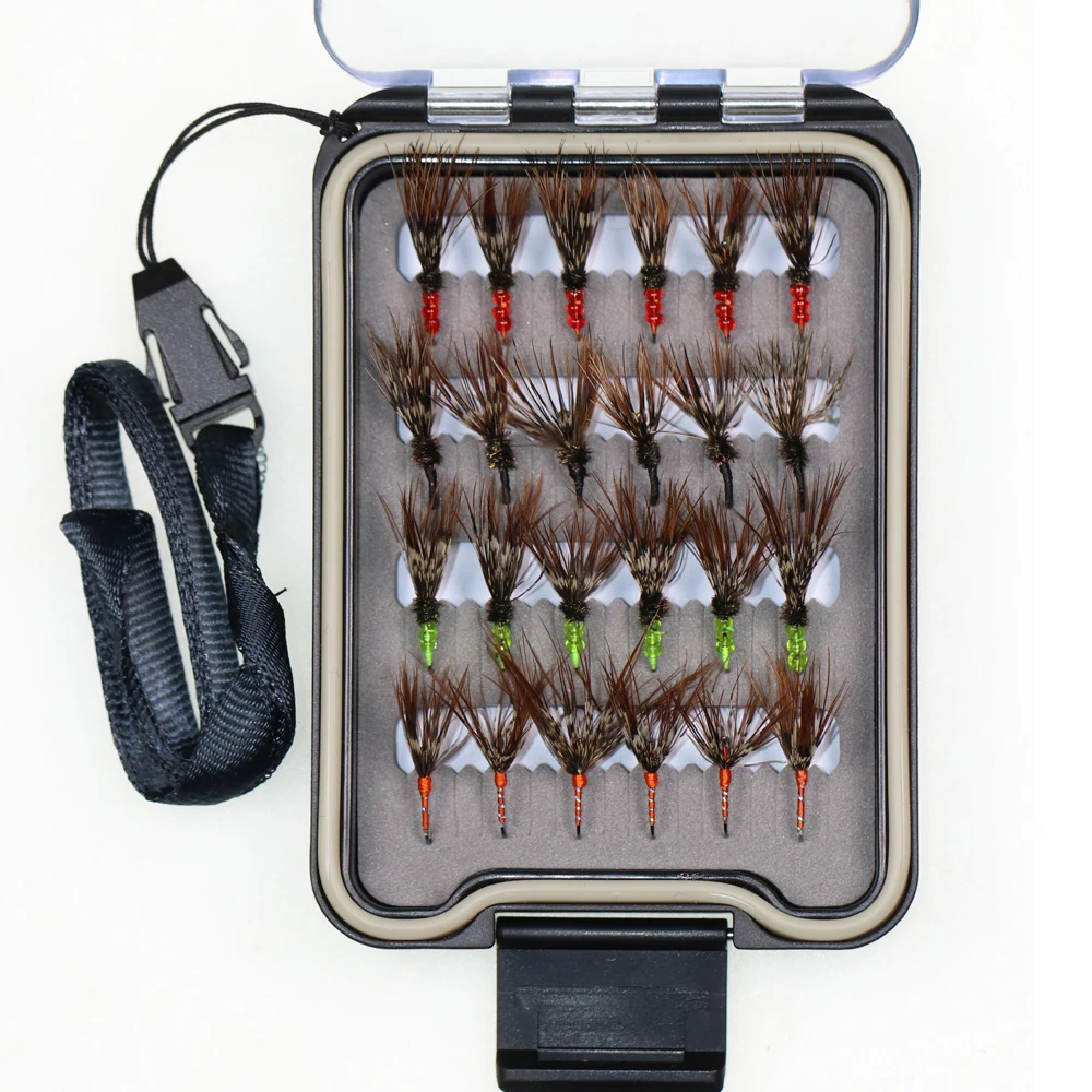 Vtwins Mosca Tenkara Kebari flotante trucha – caja impermeable - imagen 4