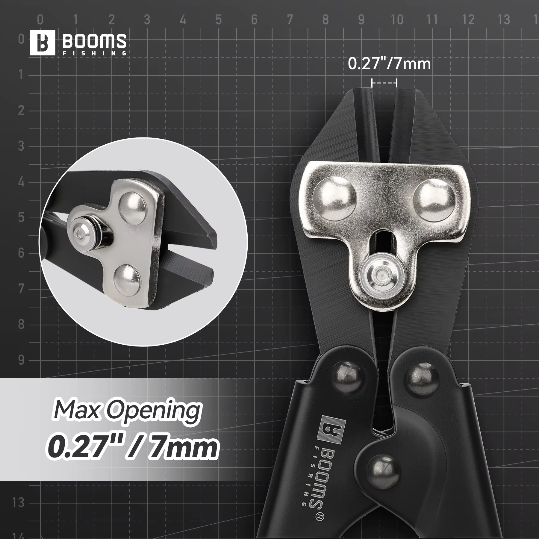 Alicates corta anzuelos Booms Fishing XW43 – Acero al carbono
