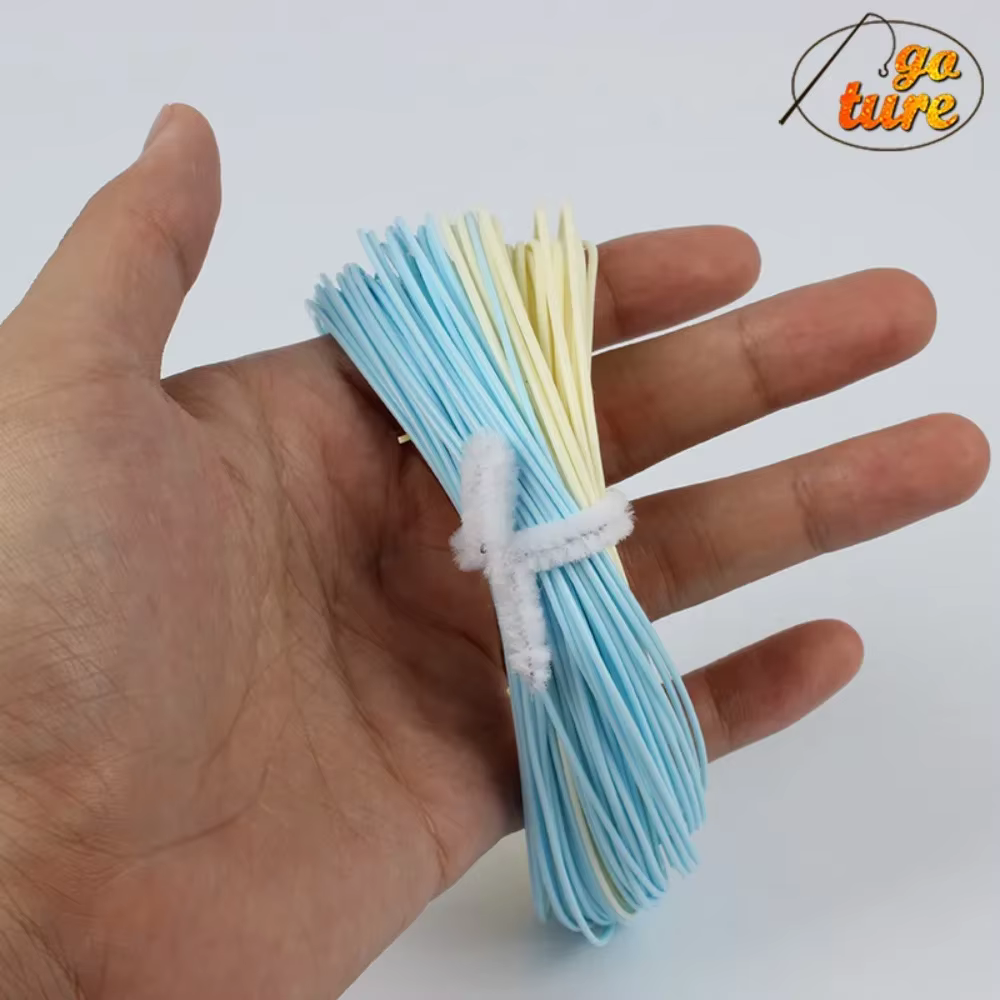 Línea flotante de doble color para pesca con mosca
