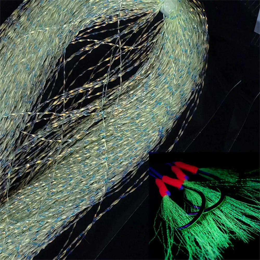 Material de atado para líneas y tinsel de pesca