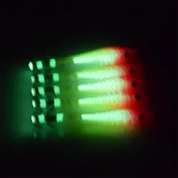 Anzuelos para calamar con luz nocturna y doble gancho para mar