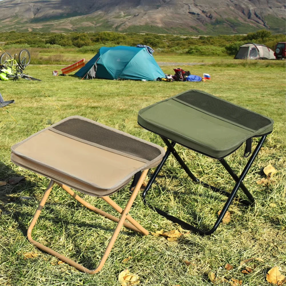 Taburete de pesca plegable portátil estilo bolso para camping - imagen 3